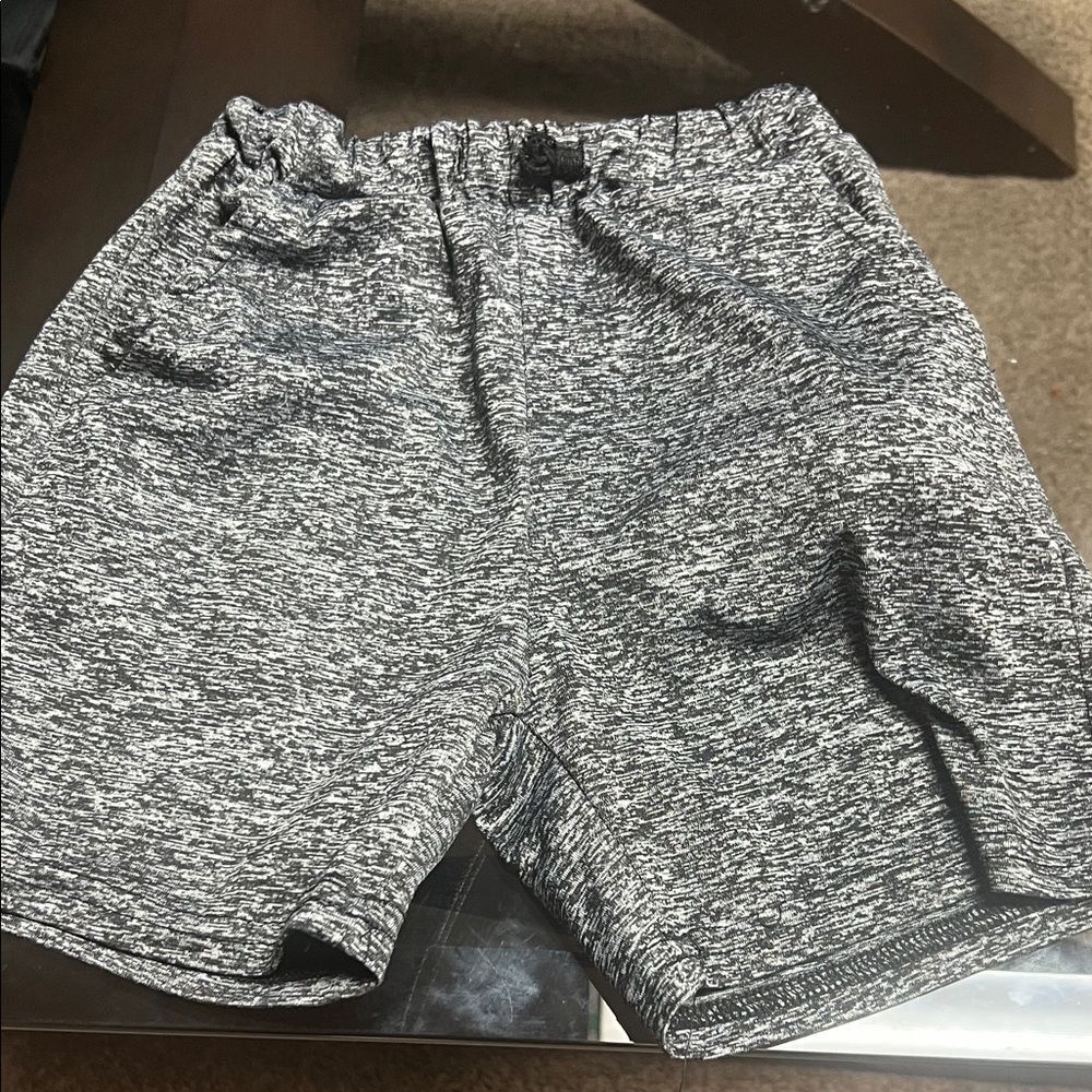 SHEIN Kids Black and White Patterned Shorts